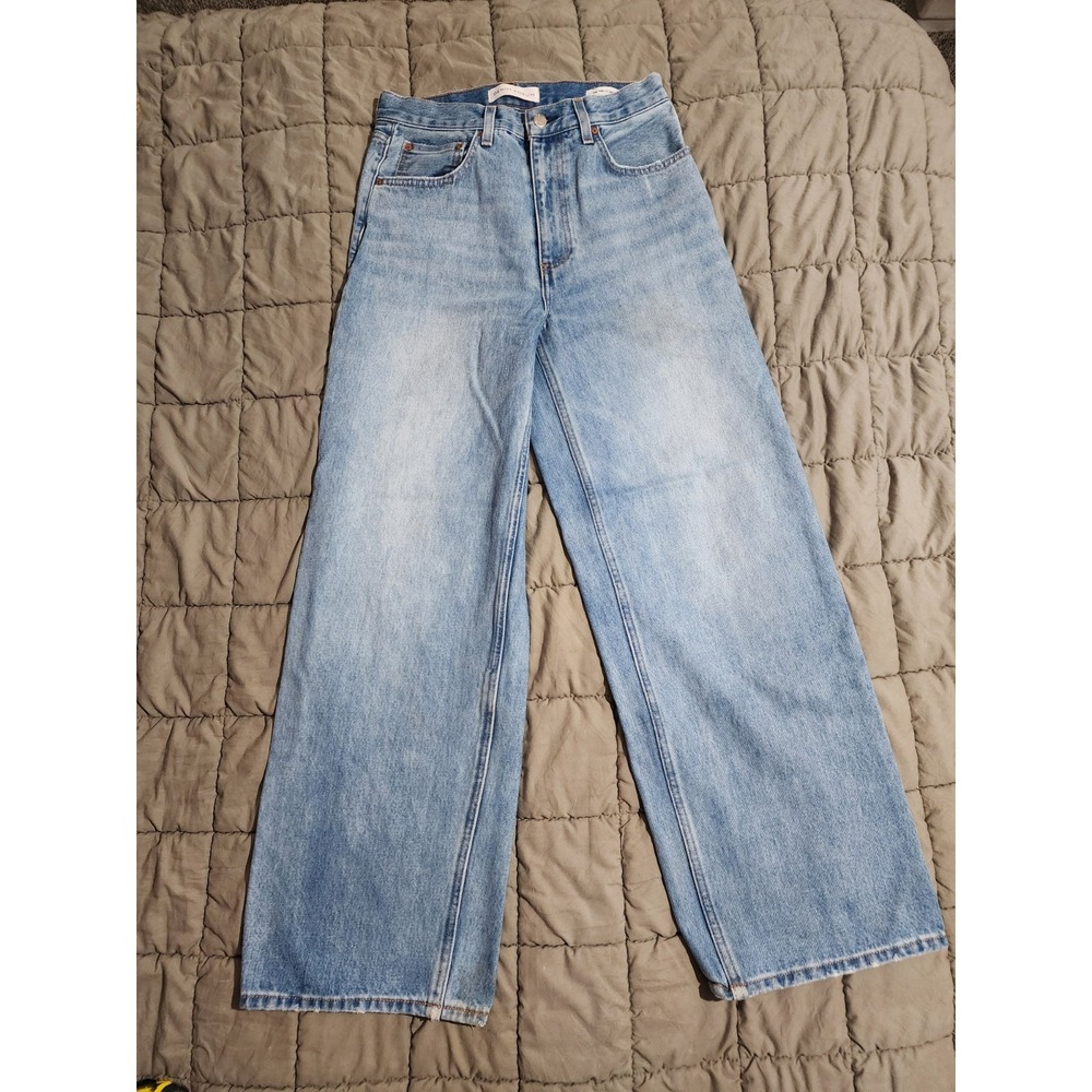 Denim Forum Light Blue Flare & Wide Leg Jeans